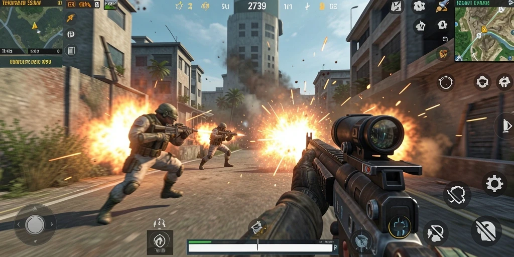 Gameplay intens dan seru di dalam 2739 dengan pertempuran yang mendebarkan.
