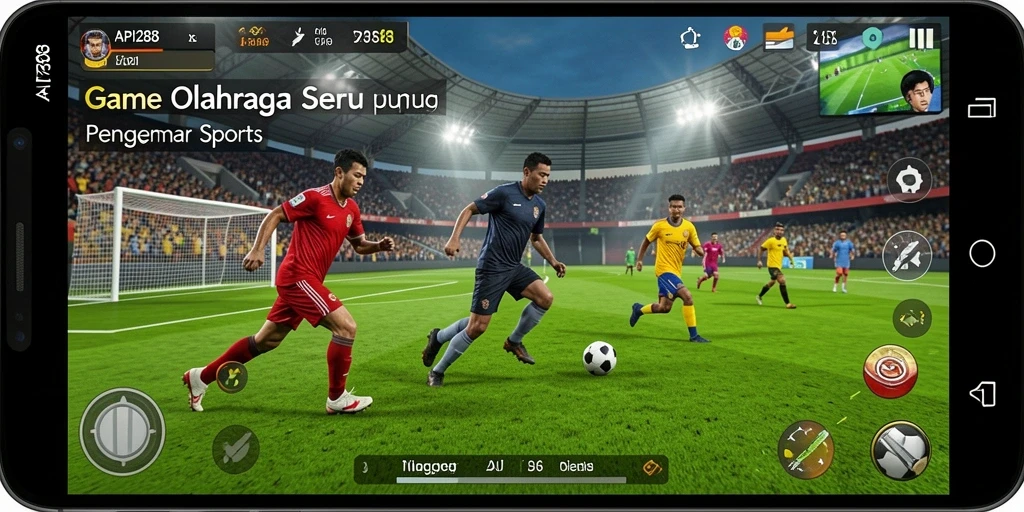 Tampilan gameplay <strong>API288</strong> dengan grafis yang memukau dan aksi olahraga yang intens.