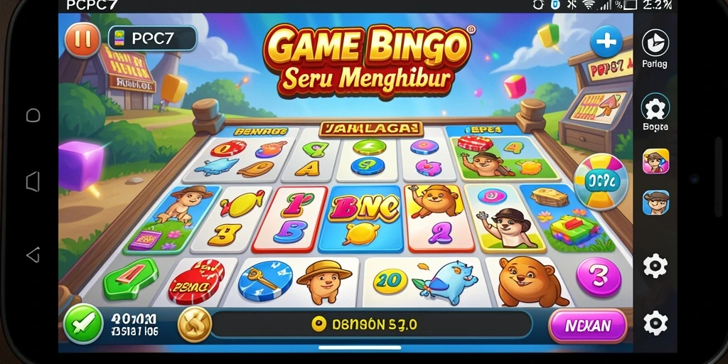 Tampilan gameplay seru dari PCPC7 yang menghadirkan bingo interaktif.