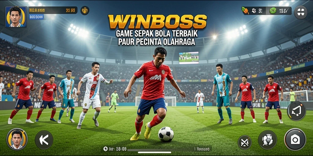 Gameplay <strong>WINBOSS</strong> yang seru dan menegangkan dalam dunia sepak bola.
